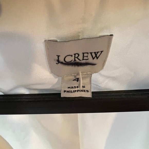 J.Crew Womens $178 Linen Holland Blazer White Size 4 Al222 - Picture 7 of 7